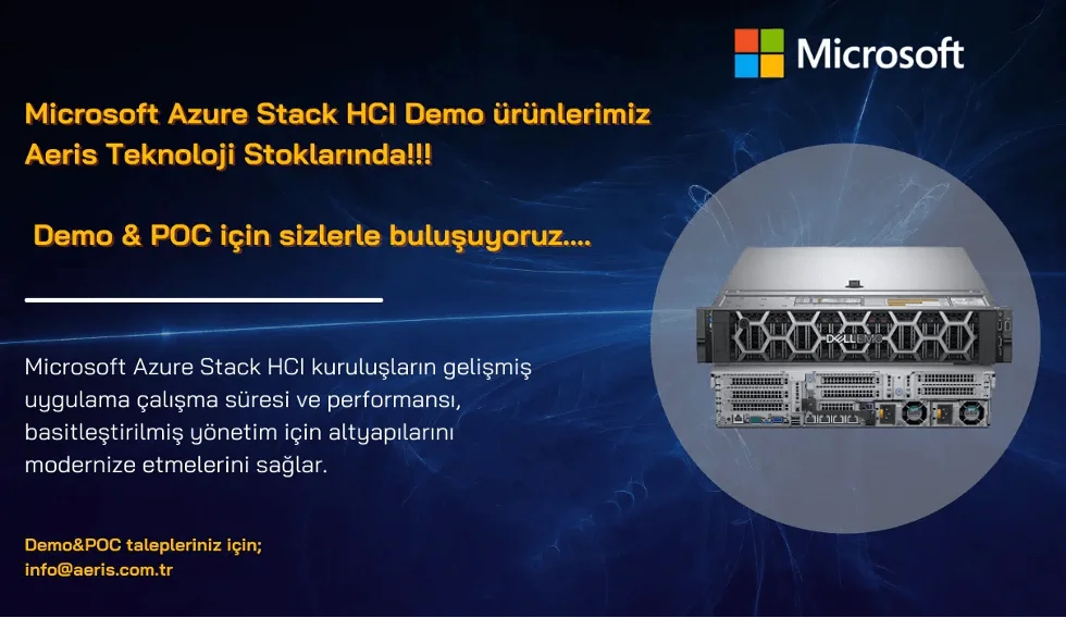 Our Microsoft Azure Stack HCI demo products are now available in Aeris Technology's inventory! 1