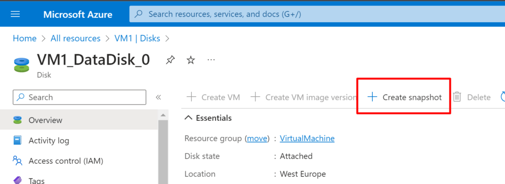 What is Azure Disk Snaphot? In Which Situations Can It Be Used? 4 What is Azure Disk Snaphot? In Which Situations Can It Be Used? 3
