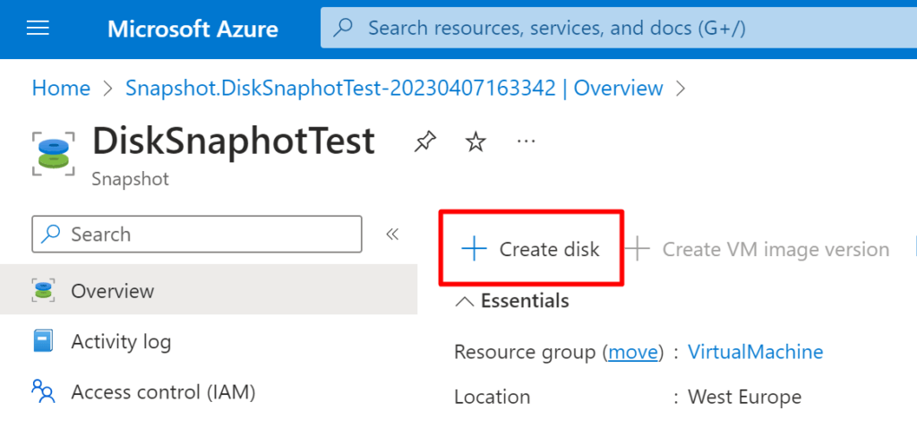 What is Azure Disk Snaphot? In Which Situations Can It Be Used? 10 What is Azure Disk Snaphot? In Which Situations Can It Be Used? 9